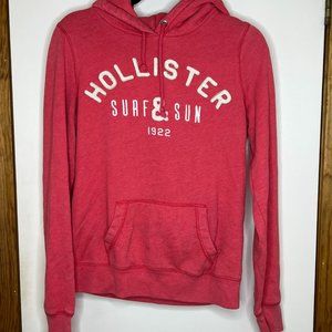 Large Hollister Pullover Hoodie Pink/Coral